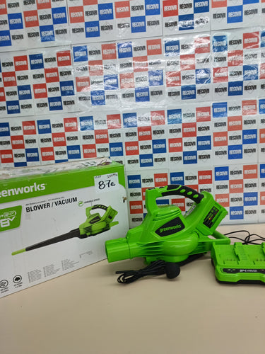 Aspirador y soplador 2en1 24V sin batería – Greenworks